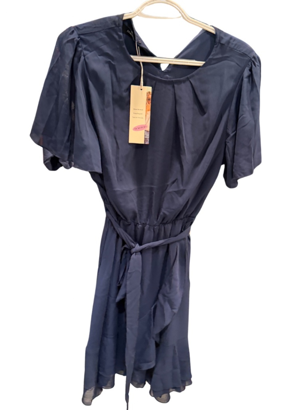 Dokotoo Navy Dress Size Large NWT